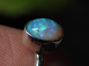 Solid Australian <b>Opal</b> <b>Ring</b>-Multi Fire 925 Sterling Silver-October Birthstone-Prong Setting-Third Party Certified-Unisex-10 US - Product Image 5