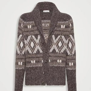 European Plus Size Men's & women's <b>Cardigan</b> for Autumn Winter Cross-Border Factory Wholesale Knitted with Warm Neck Front Logo - Product Image 6