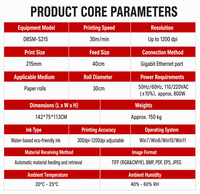 Mesin Cetak Inkjet Digital Kecepatan Tinggi 30m/menit, Cetak Flat-to-Flat dan Roll-to-Roll untuk Kertas Label Perekat Sendiri