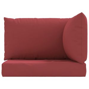 Coussin de palette en tissu Oxford 100% polyester rouge vin pour usage extérieur - Product Image 4