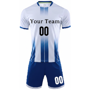 Ensemble maillot/culotte de football pour homme de l'équipe nationale avec nom et numéro personnalisés, antibactérien, séchage rapide, Spandex/Polyester, été - Product Image 2