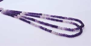 Cuentas redondas talladas de amatista natural AAA de 4-4.5 mm, amatista africana rosa degradado en forma de sandía, cuentas de 16 pulgadas para joyería - Product Image 2