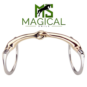 Mors à cheval sur mesure de haute qualité, mors à joint unique EggButt, en argent allemand et acier inoxydable, toutes tailles disponibles - Product Image 1