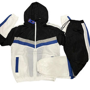 Conjunto Deportivo Ligero de 2 Piezas, 100% Nailon, Casual, de Secado Rápido, Chaqueta Cortavientos y Pantalones con Capucha, Corte Regular, Unisex, para Verano - Product Image 6