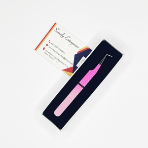 Pince à épiler professionnelle Somofy Enterprises avec logo personnalisé, en acier inoxydable de haute qualité, pointe lisse à 90 degrés, précision durable - Product Image 6