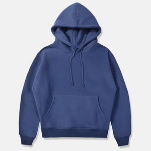 Sudadera con Capucha Oversize Naranja Lisa Personalizada al por Mayor de Moda con Bolsillo Canguro - Product Image 3