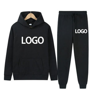 Conjunto Deportivo Unisex Gris con Capucha, Sudadera de Algodón, Pantalones Largos Casuales para Otoño con Cordón Ajustable y Bolsillos Laterales - Product Image 2