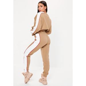 ชุดวอร์มผู้หญิง คอกลม ผ้าลูกไม้ เสื้อฮู้ด กางเกงจ็อกเกอร์ ผ้าฟลีซ 100% ผ้าฝ้าย นุ่ม ระบายอากาศดี เหมาะสำหรับออกกำลังกาย ฟิตเนส วิ่ง ชุดกีฬา แอคทีฟแวร์ สองชิ้น - Product Image 3