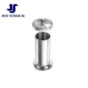 Jiyo Surgical Co. CE Certified Class I Stainless Steel Medical Utility Jar Secure <b>Lid</b> 3060 mm Hospital Dressing Instrument - Product Image 1