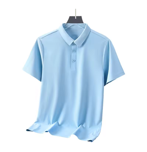 เสื้อโปโลแขนสั้นลำลองสำหรับผู้ชาย เหมาะสำหรับเทนนิส กอล์ฟ แห้งเร็ว ระบายเหงื่อได้ดี รับสกรีนโลโก้ ลายเรียบ ผ้าถัก - Product Image 6