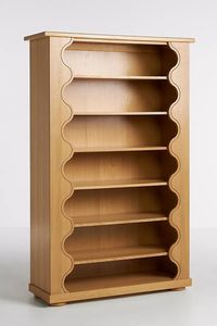Bibliothèque autoportante en teck, rangement en bois naturel pour salon - Product Image 2