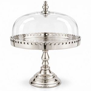 Plateau à chocolat décoratif découpé avec dôme en verre et bouton en forme de croissant pour hôtels, mariages et événements – Tailles et couleurs personnalisées disponibles - Product Image 4