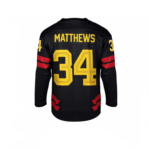 เสื้อฮอกกี้น้ำแข็งดีไซน์ใหม่ปี 2026 คุณภาพสูง พิมพ์ลายแบบรีดร้อนตามสั่ง ออกแบบและโลโก้ได้เอง - Product Image 2