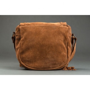 Handmade Suede Soft Leather Fringe Style Girls Women's <b>Sling</b> <b>Bag</b> - Product Image 3