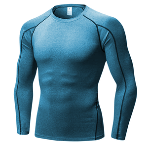 Vente en gros de chemises de compression à manches courtes, protection contre les éruptions cutanées, UPF50, évacuation de l'humidité, respirantes, antibactériennes, en polyester/nylon, design MMA - Product Image 3