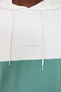 Sudadera con capucha y sudaderas para hombre en blanco con hombros caídos y logotipo personalizado 100% algodón de peso pesado de felpa francesa de gran tamaño 2024 moda - Product Image 4