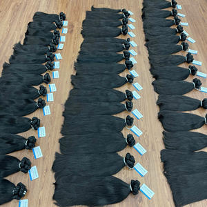 SUPER OFERTA Cabello humano con cutícula intacta, extensiones de cabello liso y ondulado, cabello brillante, sin enredos, sin caída - Product Image 3