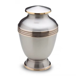 Urna Funeraria Contemporánea de Metal para Cenizas de Adultos, Urna Decorativa para Funerales - Product Image 6
