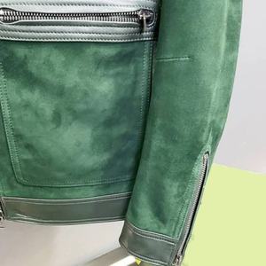 Veste en cuir de vache pour homme de haute qualité, style vintage, doublure en polyester, fermeture à boutons et fermeture éclair, écologique, pour l'hiver et la moto - Product Image 6