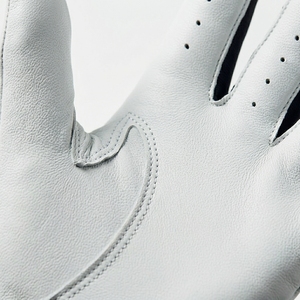 Guantes de golf blancos de cuero genuino antideslizantes, transpirables, con correa de muñeca ajustable, deportivos unisex - Product Image 6