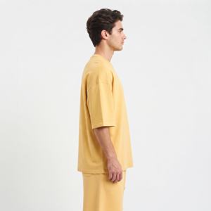 Ensemble deux pièces pour homme en coton 100% de haute qualité, logo imprimé, coupe ample et oversize, vente en gros - Product Image 3