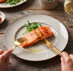 Elegante Juego de Cubiertos Dorados con Acabado Espejo, Utensilios Metálicos Resistentes al Óxido para Bodas y Eventos - Product Image 5