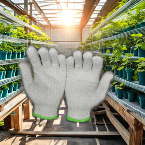 Les mieux notés 40g 10 paires de gants non enduits en coton blanc pour la Protection du travail Tâches de construction d'hiver chaudes Origine du Vietnam - Product Image 6