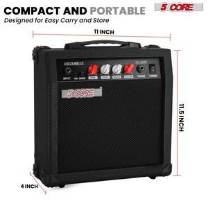 5 Core Guitar Amplifier 20W Electric Portable <b>Mini</b> Amp w Built in 6.5" <b>Speaker</b> Aux Headphone Jack - Product Image 6