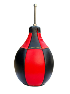 Custom Brand Genuine Leather Punchball OEM Boxing Speedball Heavy Duty High Quality Barrel-shaped Retro Gym Speed Bag LPB-0009 - Product Image 6