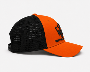Custom Orange Black Mesh Trucker <b>Cap</b> Adjustable <b>Snapback</b> Baseball Hat 3D Embroidery Outdoor Sports Promotional <b>Cap</b> Wholesale <b>cap</b> - Product Image 2