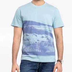 Camiseta de Hombre Azul Claro, Oversize, Color Sólido, 100% Algodón, Alta Calidad, Hombros Caídos - Product Image 4