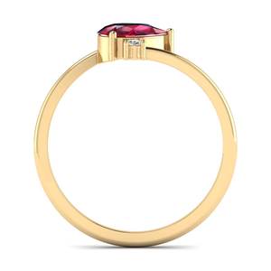 Anillo de Plata de Ley 925 con Moissanita de Corte Pera de 0.75 Quilates y Gema de Rubí, Precio de Fábrica REYES, Anillos de Regalo - Product Image 4