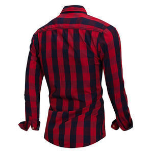 Camisa Casual Elegante con Patrón Cuadrado para Hombre, Manga Larga y Versátil, Camisa a Cuadros para Hombre y Camisas a Cuadros al por Mayor, Personalizadas OEM - Product Image 6