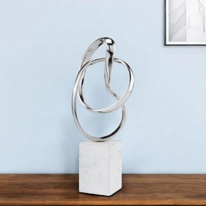 Sculpture abstraite moderne, décoration artistique de table, forme irrégulière, design fait main pour le salon - Product Image 6