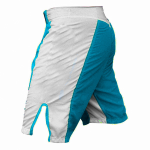 Shorts d'entraînement de combat (MMA, Grappling, BJJ, Jiu Jitsu, Lutte) à blocs de couleur, en polyester et coton, respirants, légers, durables, par sublimation, taille XL - Product Image 2