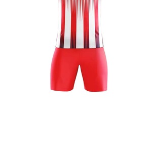 Conjunto de Camiseta de Fútbol Sublimada Personalizada, Impresión por Transferencia de Calor, Transpirable, Antibacteriana, de Secado Rápido, Cuello en V, Manga Corta - Product Image 3
