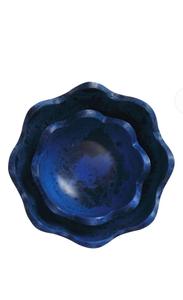 Planche à découper en résine époxy au design créatif, motif marbré bleu, planche à découper ronde en résine avec poignée, accessoires de cuisine - Product Image 3