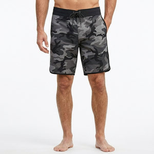 Shorts de bain décontractés pour hommes à imprimé camouflage, séchage rapide, avec cordon de serrage à la taille - Product Image 4