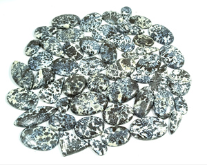 Lot de cabochons en agate de pyrite Dendrite Natrual Cristal de quartz poli à la main Vente en gros de cabines de pierres précieuses semi-précieuses - Product Image 2