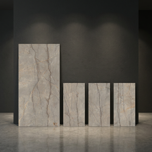 Carreaux de sol et de mur en porcelaine brillante Opal Gold 800x1600mm, design marbre doré luxueux 80x160cm - Product Image 3