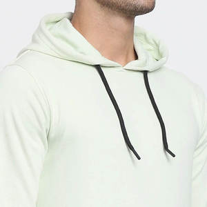 เสื้อฮู้ดผู้ชายสีเขียวอ่อน ทรงปกติ ผ้าฝ้ายเฟรนช์เทอร์รี่ สวมใส่สบายๆ สำหรับฤดูใบไม้ร่วง - Product Image 6
