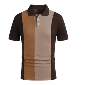 Camisa de Verano para Hombre OEM, de Algodón Sólido, Transpirable, Corte Holgado, Manga Corta, Cuello Camisero, Casual, con Bolsillo, Antiarrugas, Personalizable - Product Image 1