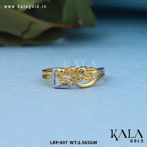 Anillo Religioso Clásico, Elegante y Ligero de Oro Sólido de 18K para Bodas, Fiestas de Compromiso, Aniversarios - Boda India - Product Image 3
