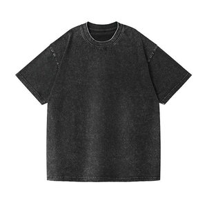 เสื้อยืดคอตตอน 100% ทรงโอเวอร์ไซส์ สไตล์อเมริกันเรโทร ฮิปฮอป ปักลาย ปักโลโก้ตามสั่ง ขนาดใหญ่พิเศษ ผ้าถักเนื้อนุ่ม ซักแล้ว สำหรับผู้ชาย - Product Image 3