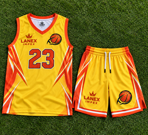 Vente en gros d'uniformes de basketball personnalisés pour hommes et équipes de jeunes, ensemble maillot et short par sublimation, vêtements de sport OEM pour clubs - Product Image 6