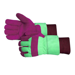 Gants de travail en cuir de vachette de qualité supérieure, doux et confortables, résistants à l'abrasion, pour la construction et le jardinage - Product Image 5