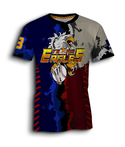 Camiseta de Béisbol Transpirable para Adultos de Talla Grande, de Secado Rápido, Antibacteriana, Anti-UV, Personalizable, 100% Poliéster - Product Image 3