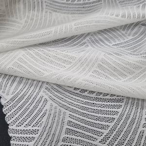 Tela de Encaje Elástica Geométrica Abstracta, Nailon y Spandex, 150 cm, Tejido de Punto, Corte Libre, Peso Medio, para Vestidos de Novia, Lencería y Prendas de Vestir - Product Image 4