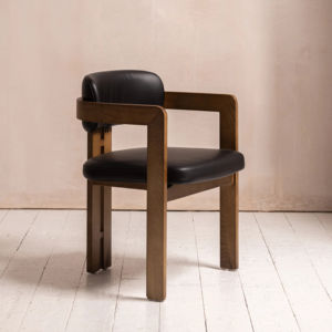 Silla de Comedor Tapizada en Madera de Teca Sólida de Primera Calidad con Cojín Suave de Espuma de Alta Densidad - Diseño Moderno para Uso en Salas de Estar de Hoteles - Product Image 1