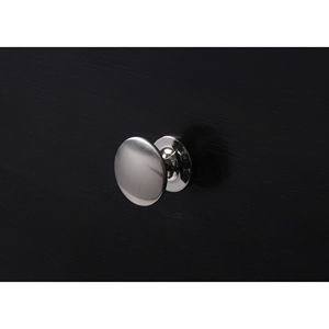 Comodino Contemporaneo a 2 Cassetti con Vassoio Portagioie, 1 Pezzo, in Legno Massello, Finitura Nera, per Camera da Letto - Product Image 4